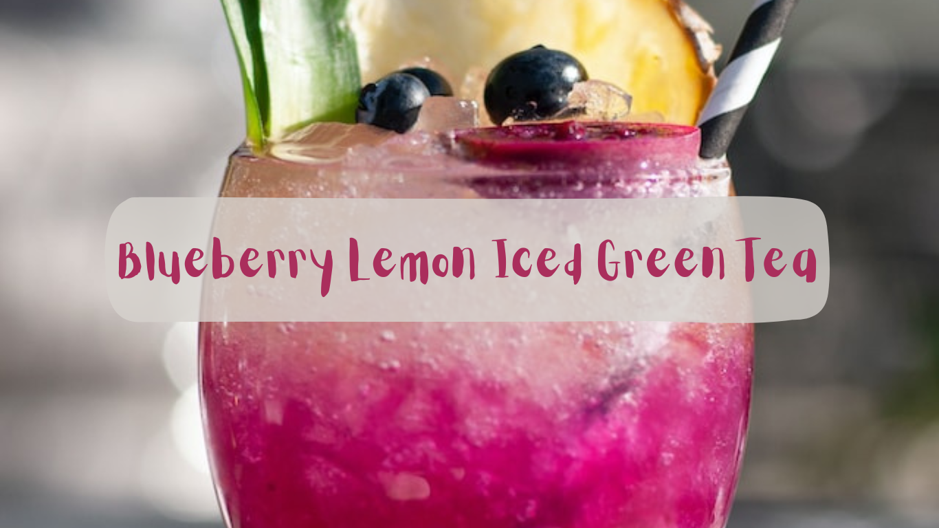 Blueberry Lemon Iced Green Tea